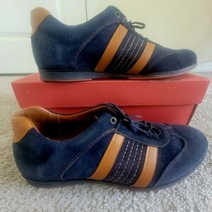 Men's Navy and Brown Suede Shoes
